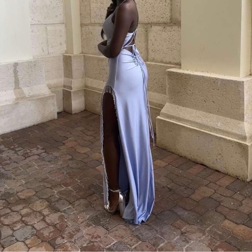 La Femme Prom Periwinkle